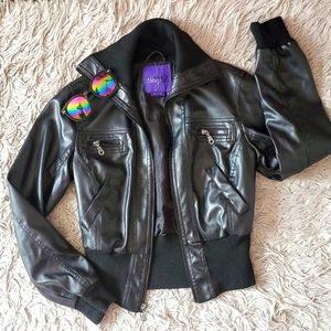 Miley Cyrus & Max Azria Leather Jackets & Coats | Size Medium | Black color.